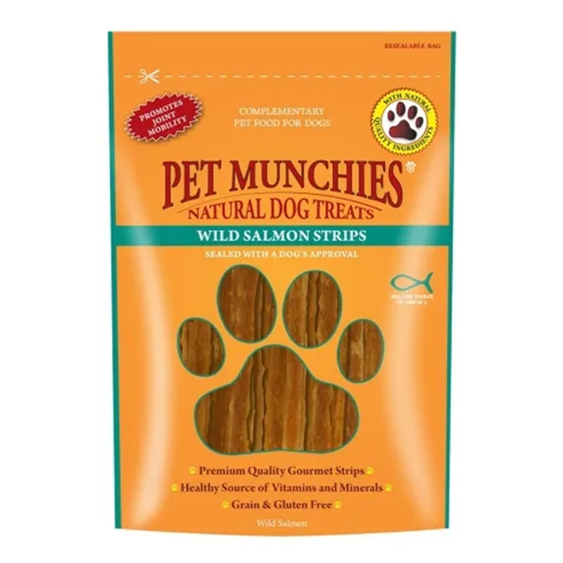 Pet Munchies Wild Salmon Strips 80g
