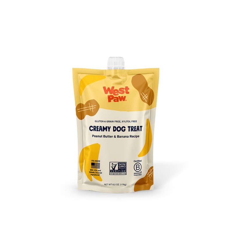 West Paw Peanut Butter and Banana Creamy Dog Treat