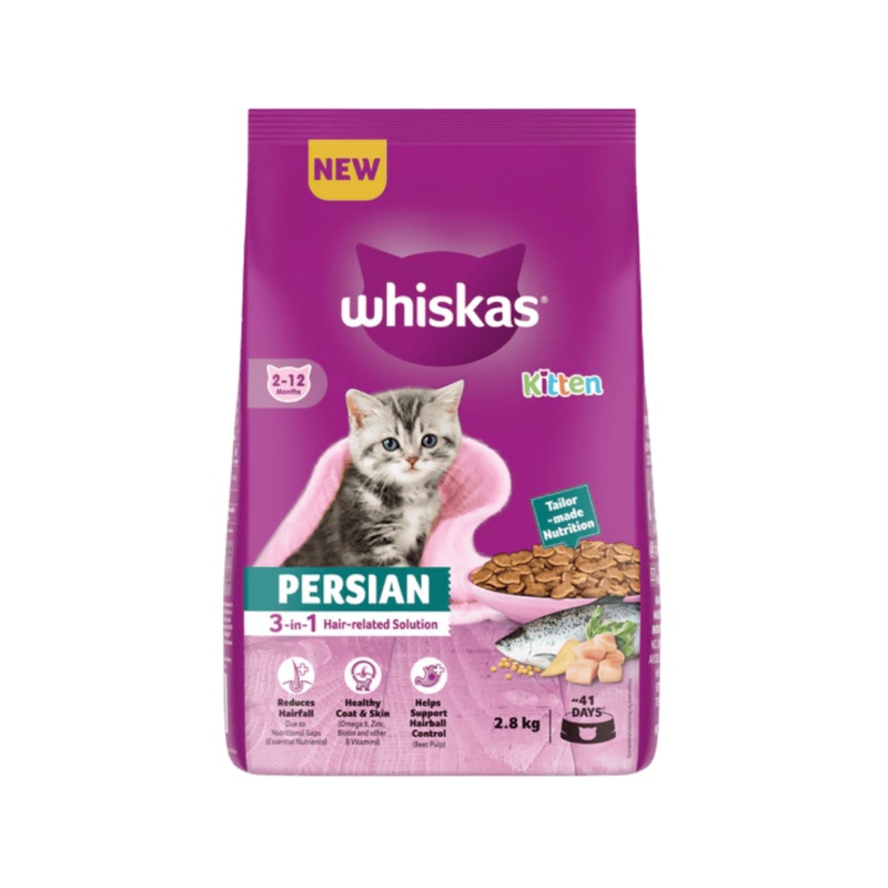 WHISKAS KITTEN PERSIAN DRY FOOD (M)