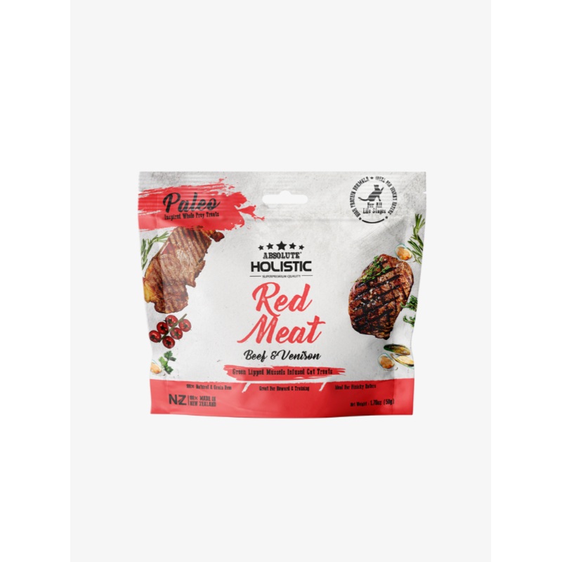 Absolute Holistic Air Dried Cat Treats (Red Meat) 50g