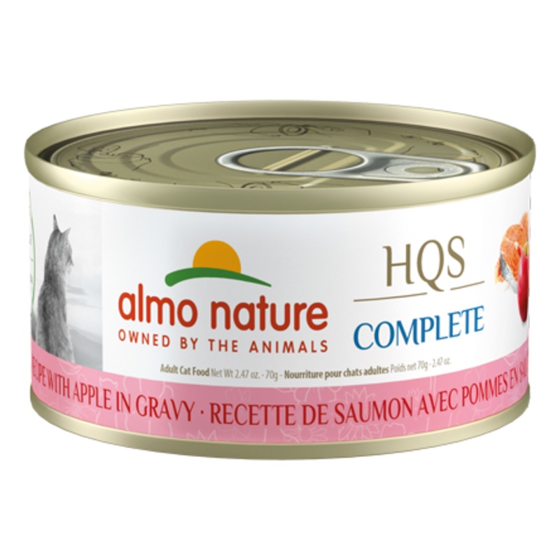 Almo Nature HQS Complete Salmon Recipe with Apple in gravy Wet Cat Food (2.47 oz)