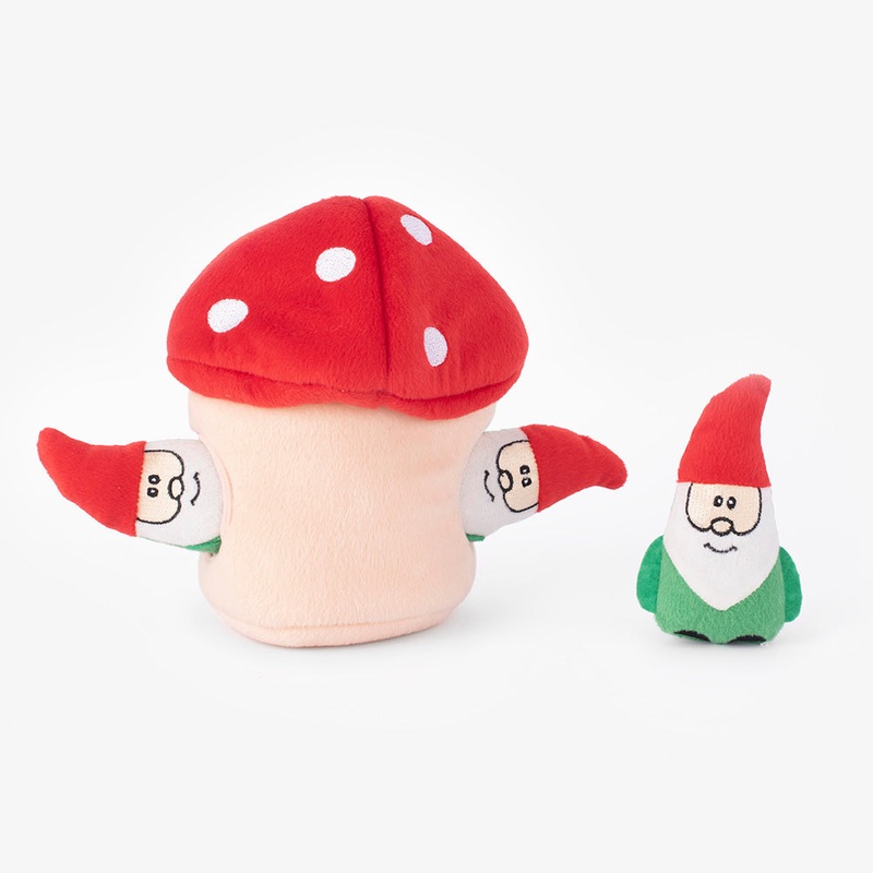 Zippypaws Holiday Burrow – Gnomes in Mushroom