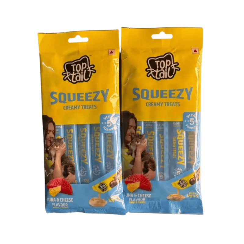 TOPTAIL SQUEEZY TUNA & CHEESE CREAMY TREAT (S)