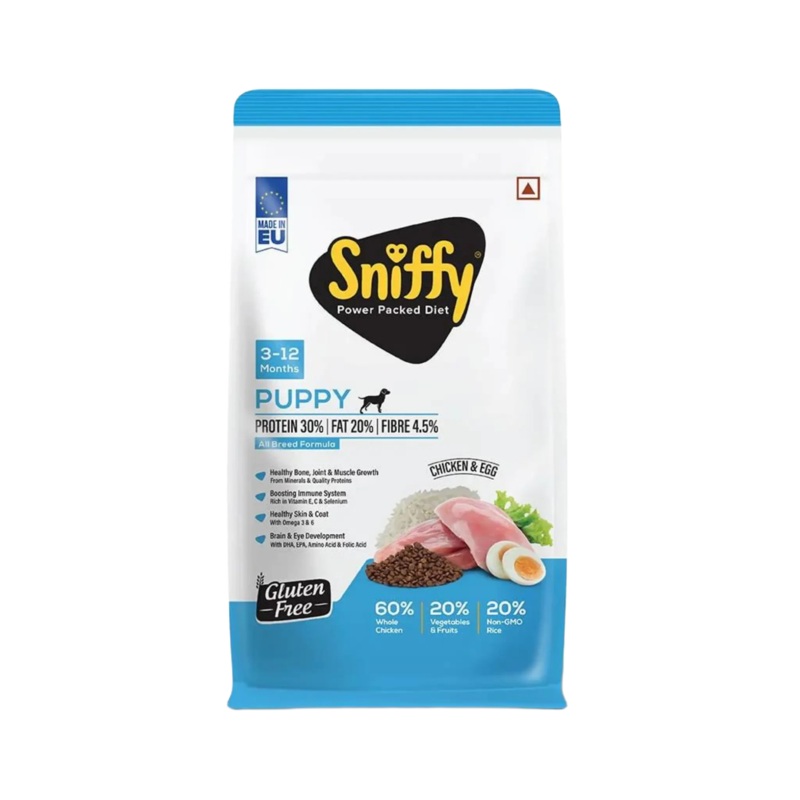 SNIFFY PUPPY CHIC & EGG DRY FOOD (M)