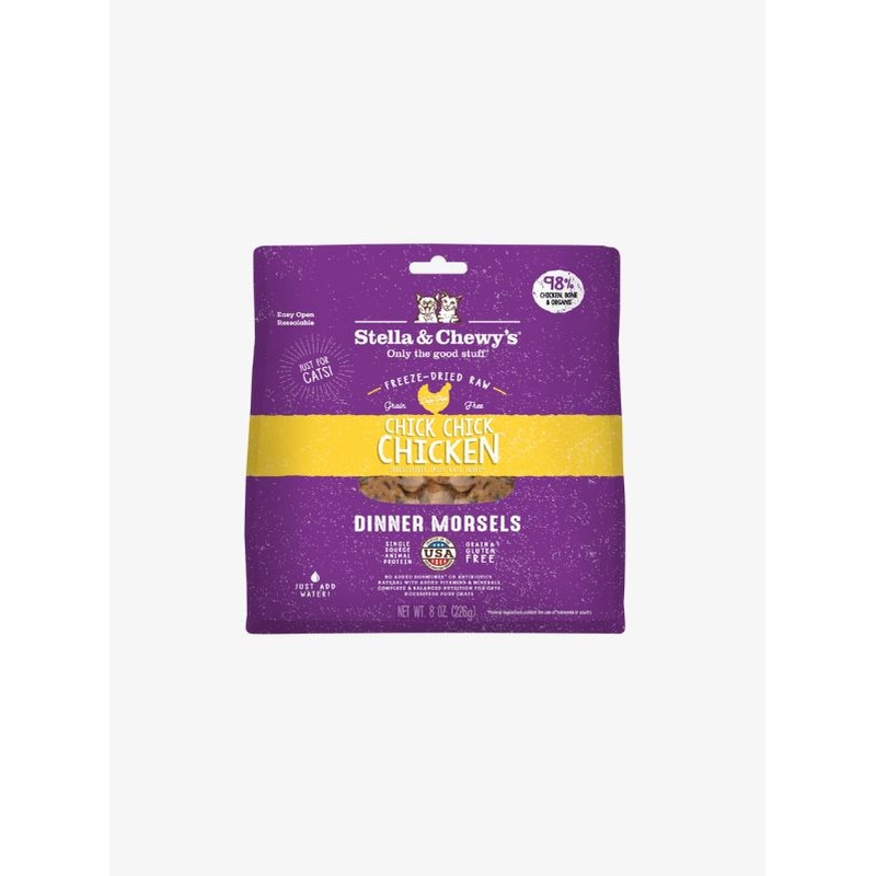 Stella & Chewys Freeze Dried Raw Dinner Morsels  Chick, Chick, Chicken (2 Sizes)
