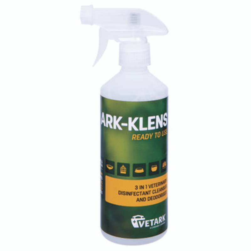 Vetark Ark-Klens Ready To Use Avian Disinfectant Cleanser and Deodoriser 500ml