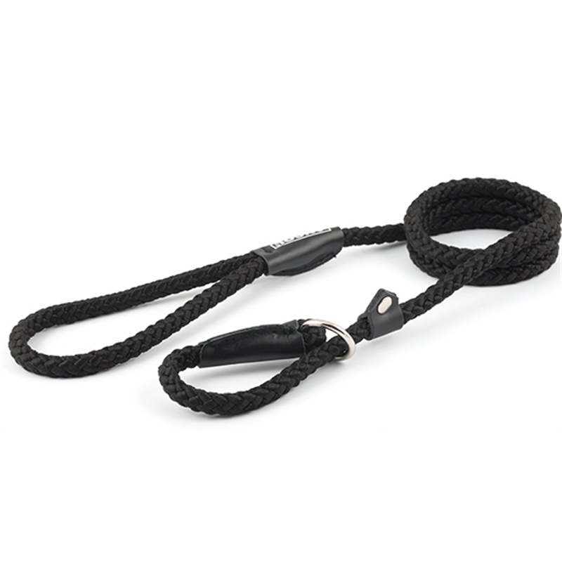Black Rope Slip Lead 120cm