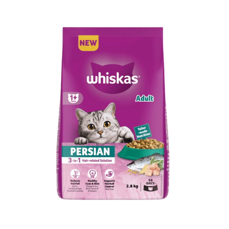 WHISKAS ADULT PERSIAN DRY FOOD (M)