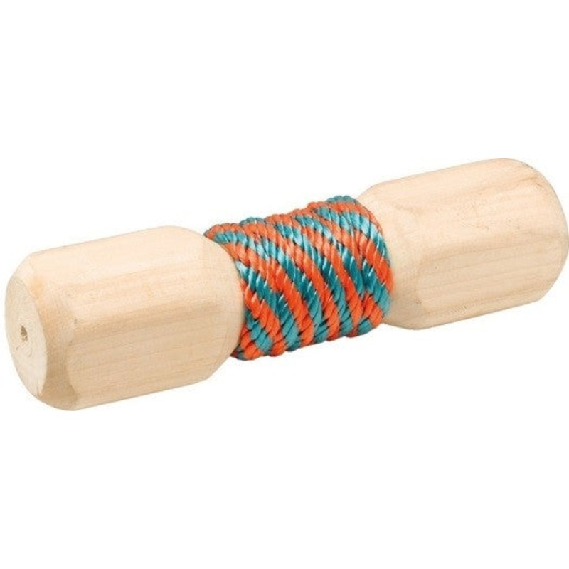 WOOD BONE WITH CORD|LARGE
