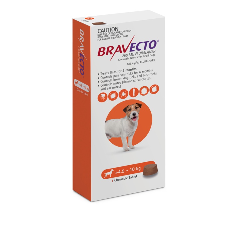Bravecto Orange – Small Dog 4.5-10kg