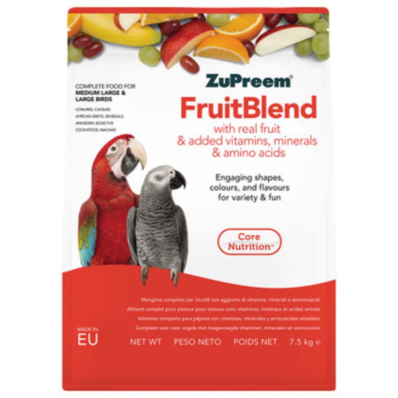 ZuPreem FruitBlend Complete Parrot Food 7.5kg