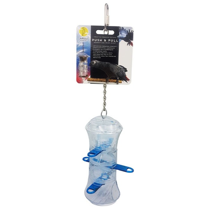 Featherland Paradise Push and Pull Foraging Bird Toy