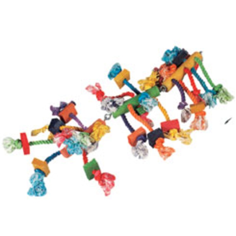 PARROT TOY HANGER W/BEADS 3 PARTS
