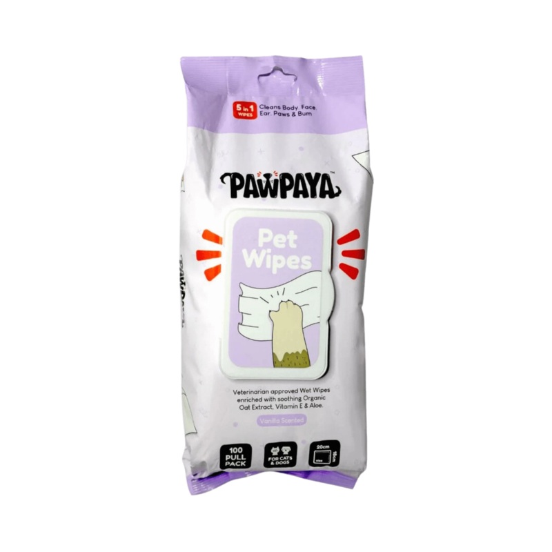 PAWPAYA PET WIPES 20 X 18CM