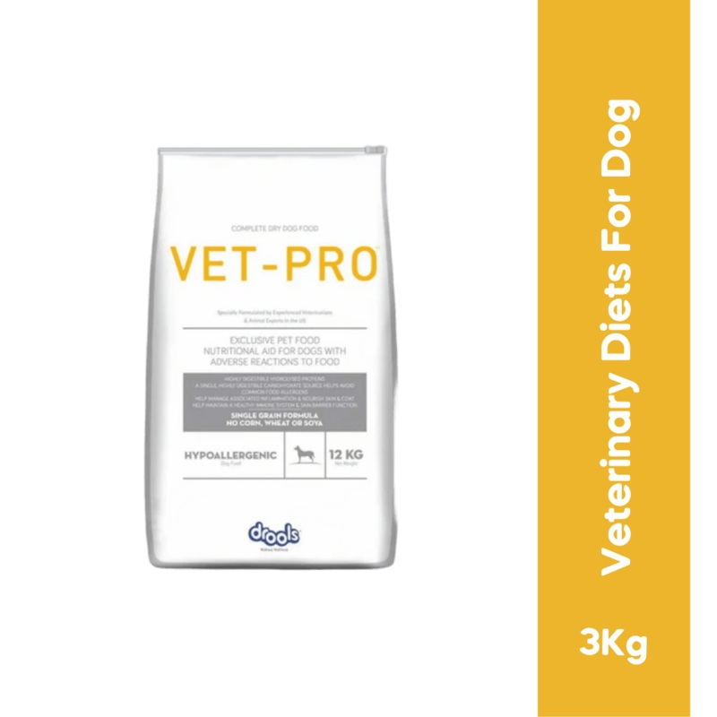 VET PRO HYPOALLERGENIC DRY FOOD (M)