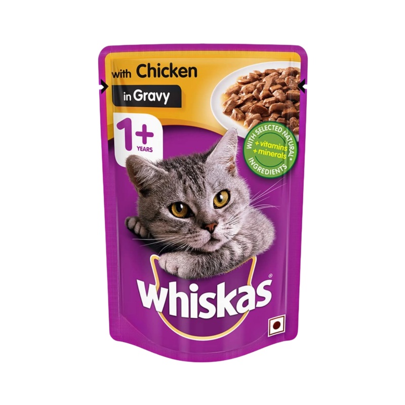 WHISKAS ADULT CHIC GRAVY FOOD