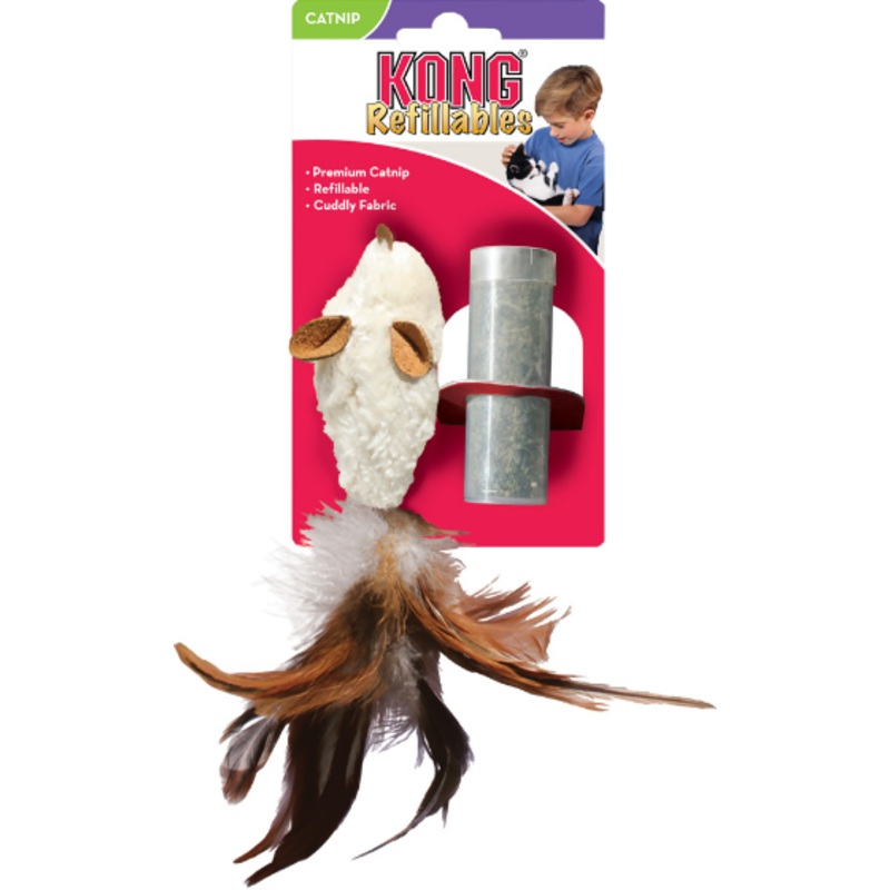 KONG FEATHER MOUSE|4.5x18cm