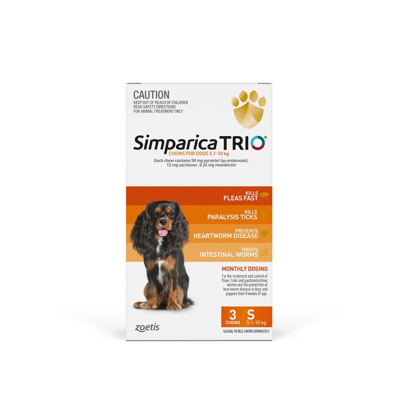 Simparica Trio Small Dog 5.1-10kg