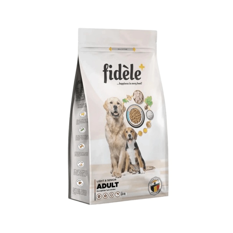 FIDELE PLUS ADULT LIGHT & SENIOR DRY FOOD (L)
