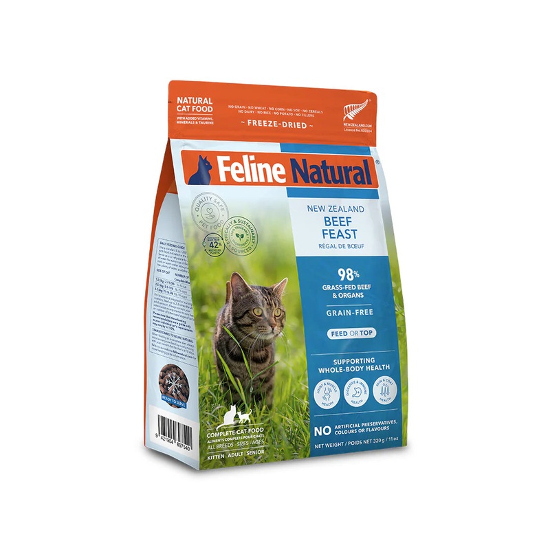 Feline Natural Freeze Dried Beef Feast 320g