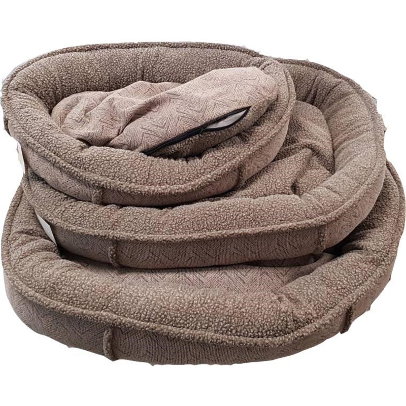DOG BED OVAL TUFF|73x59x14cm|94x73x18cm