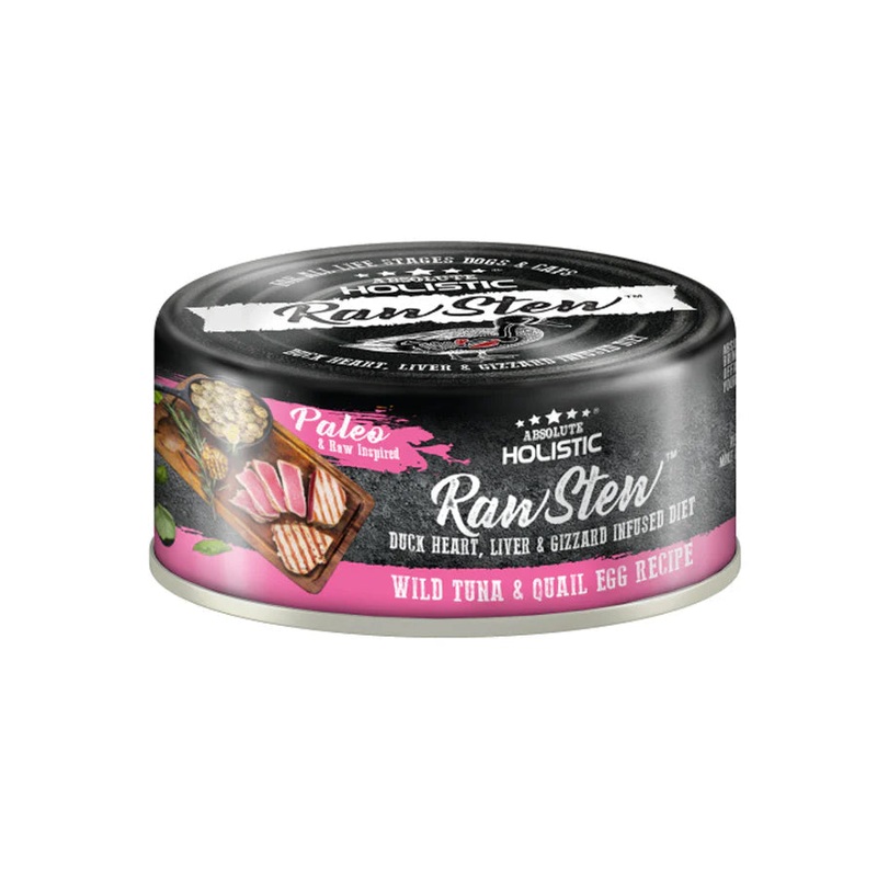 Absolute Holistic RawStew Cat Tuna and Quail Egg Wet Food 80g