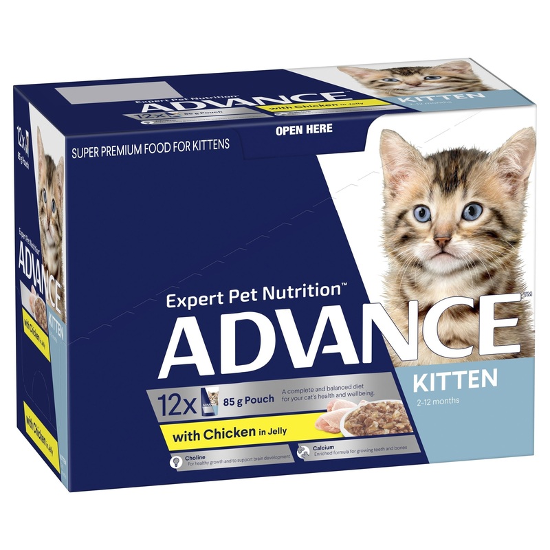 Advance Chicken in Jelly Kitten Wet Food 85g x 12