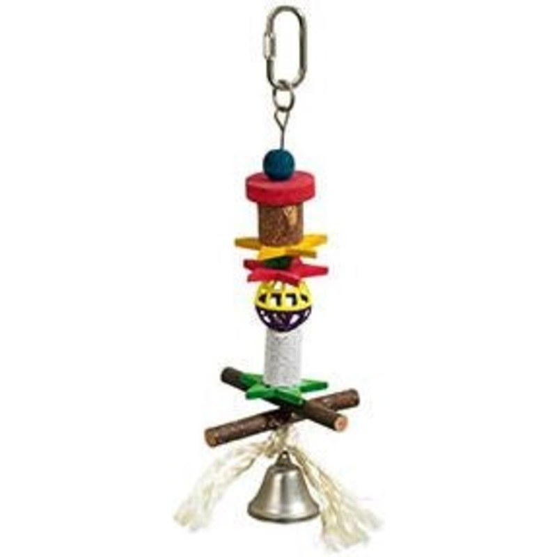 BIRD TOY LAVA WOOD-BELL LARGE 32cm