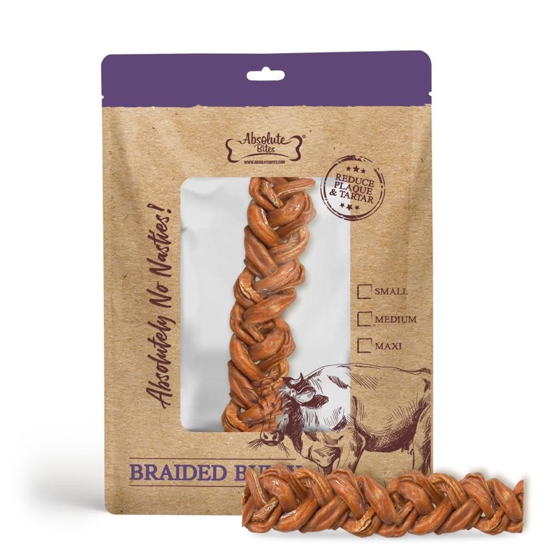 Absolute Bites Braided Bully Stick – Maxi 1pc