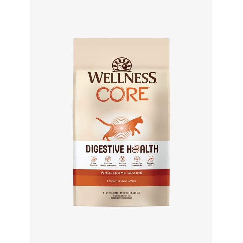 Wellness CORE Digestive Health with Wholesome Grains Chicken Recipe Dry Cat Food (2 Sizes)
