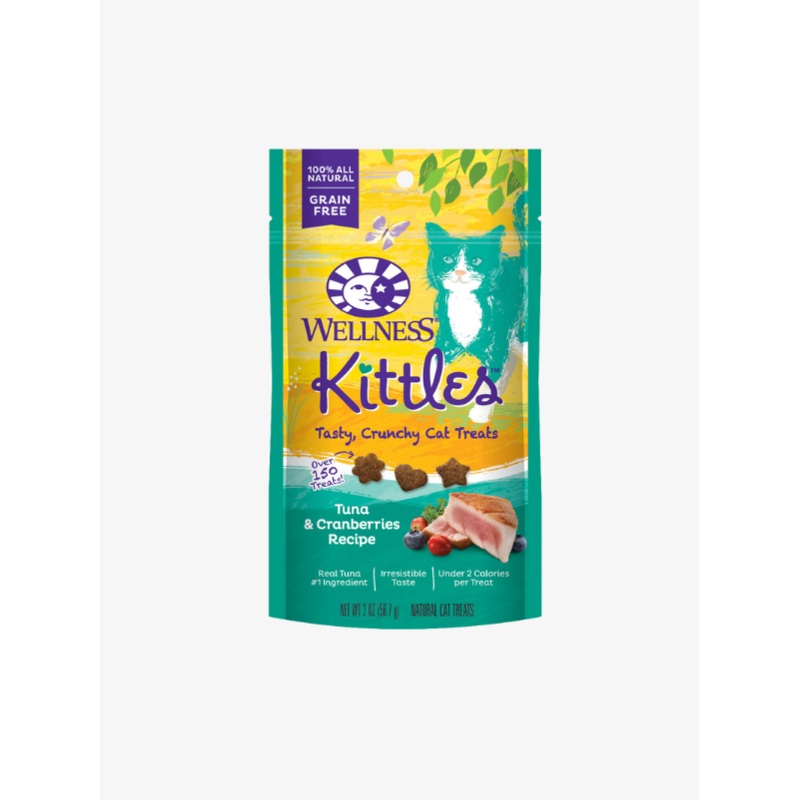 Wellness Kittles Tuna & Cranberries Recipe Cat Treats [Weight : 2 oz]