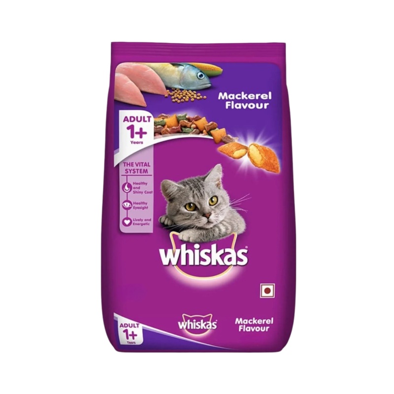 WHISKAS ADULT MACKEREL DRY FOOD (L)