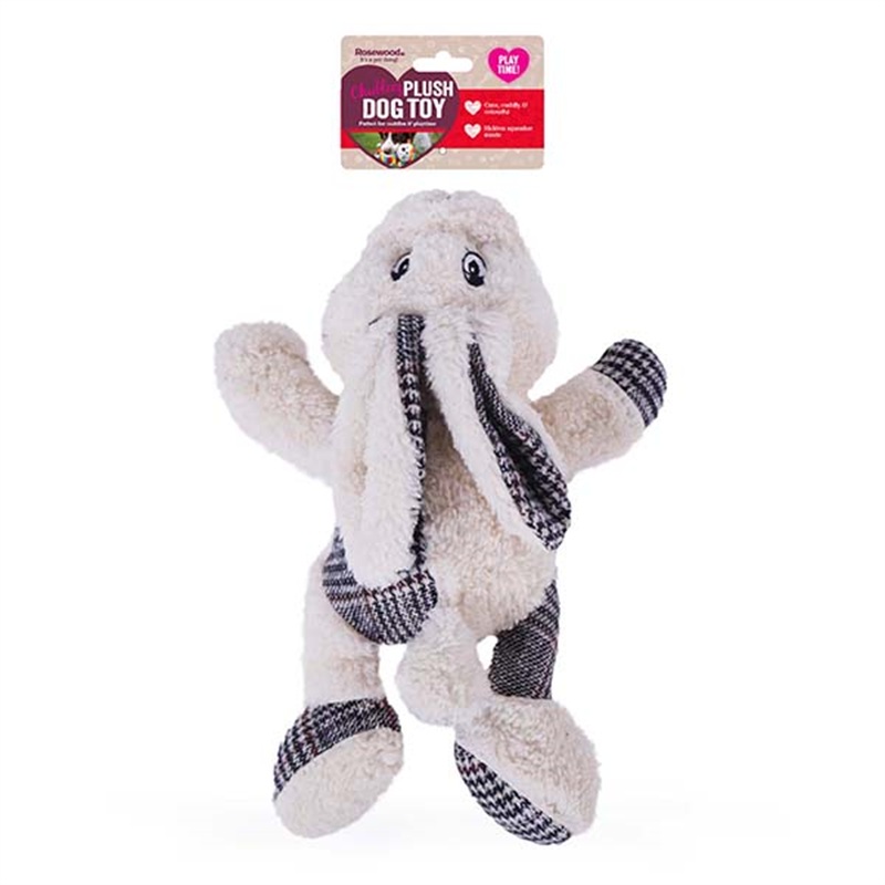 Rosewood Sniffer Rabbit Plush Dog Toy