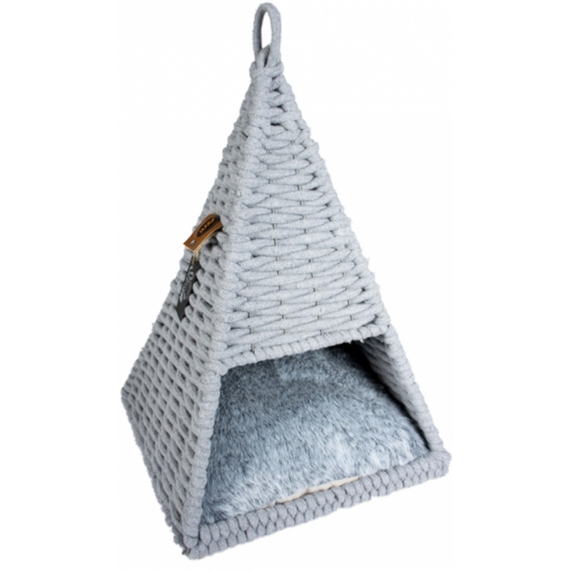 OYSTER TIPI IN COTTON ROPE GREY