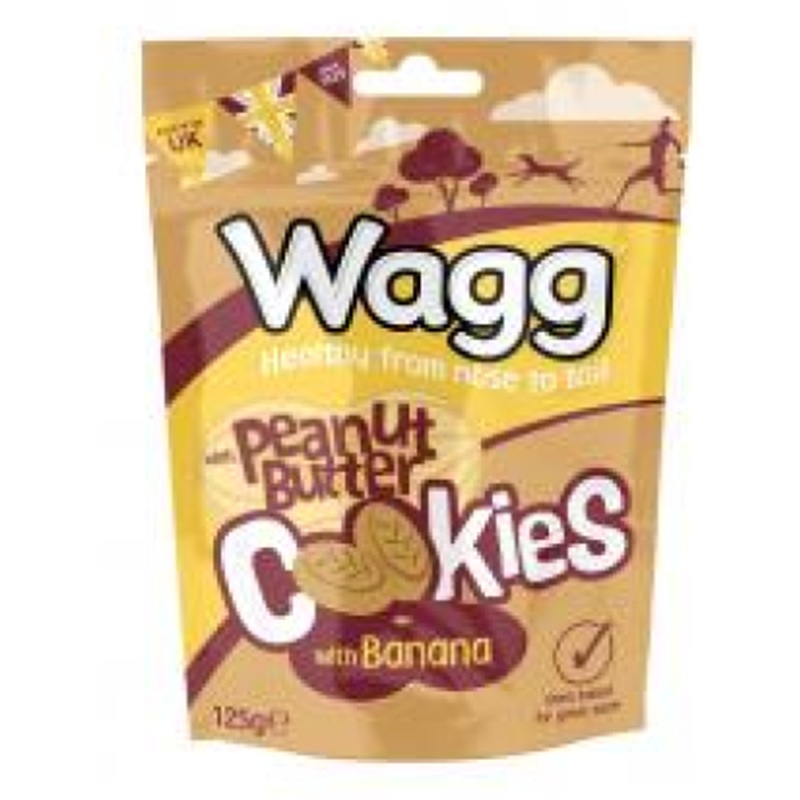 Wagg Cookie Treats Peanut and Banana 125g