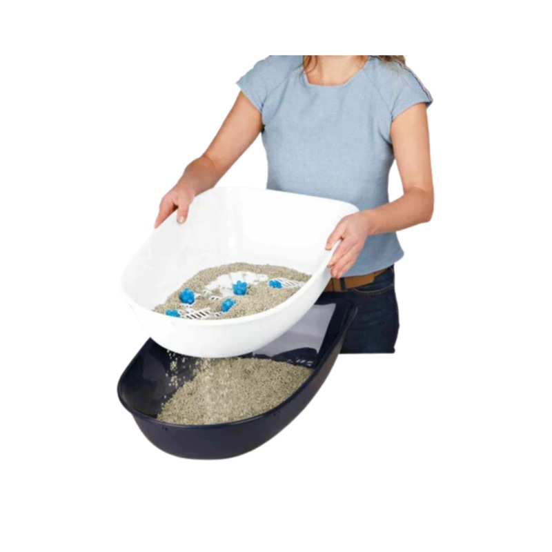 TRIXIE BETRO TOP LITTER TRAY THREEPART WITH SEPARATING SYSTEM