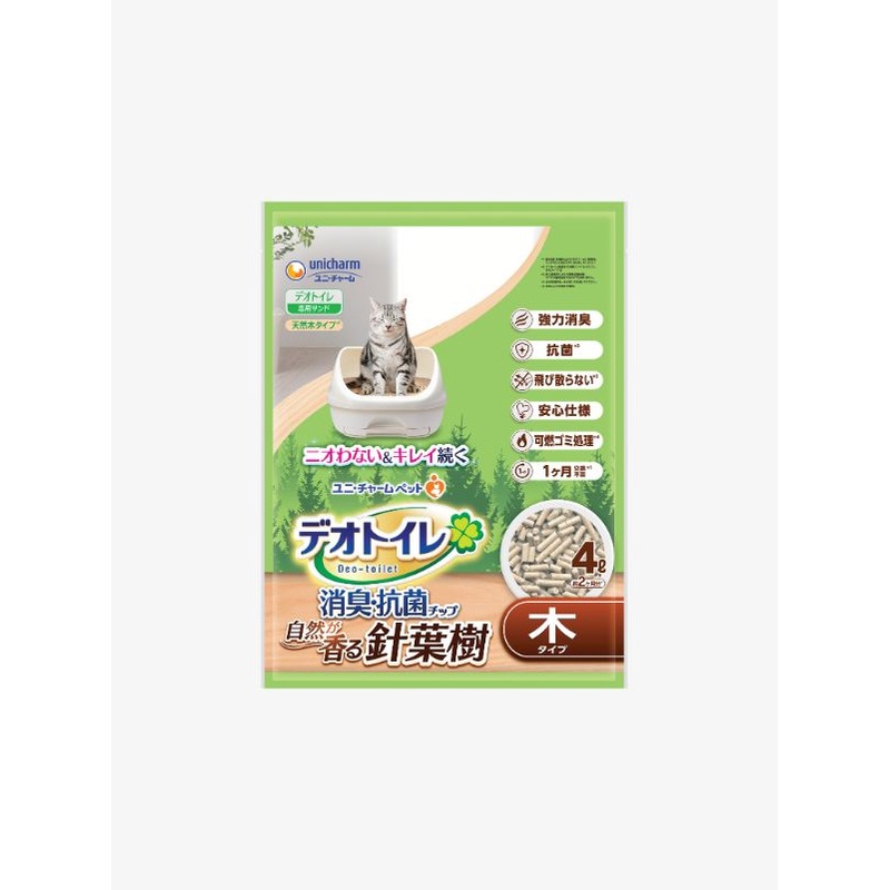 Unicharm Pet Deo-Toilet RF.Wood Pellets [Size : 4L]