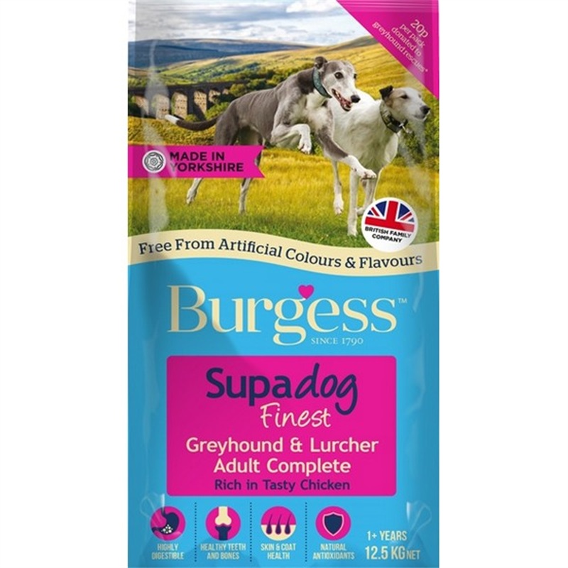 Burgess Greyhound and Lurcher Chicken 12.5kg