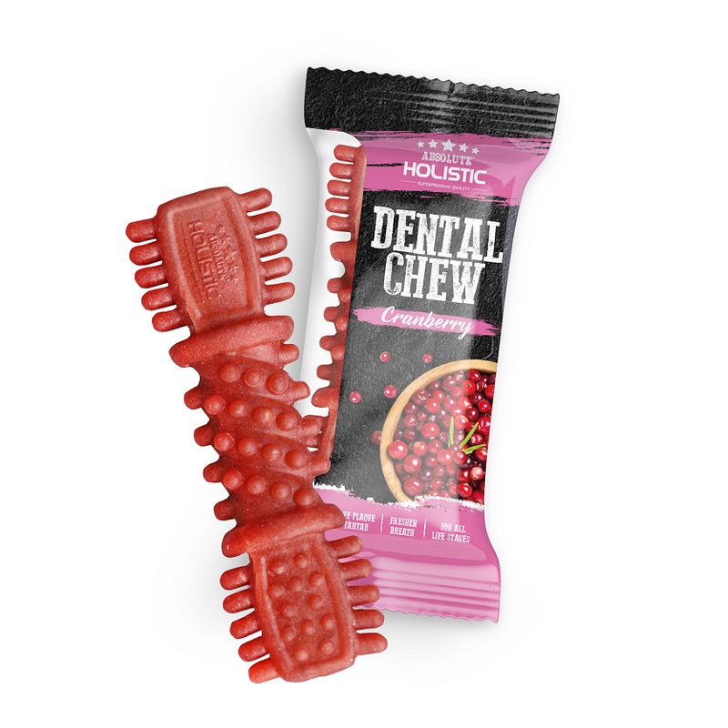 Absolute Holistic Dog Grain-Free Dental Chew Cranberry 25g (4)