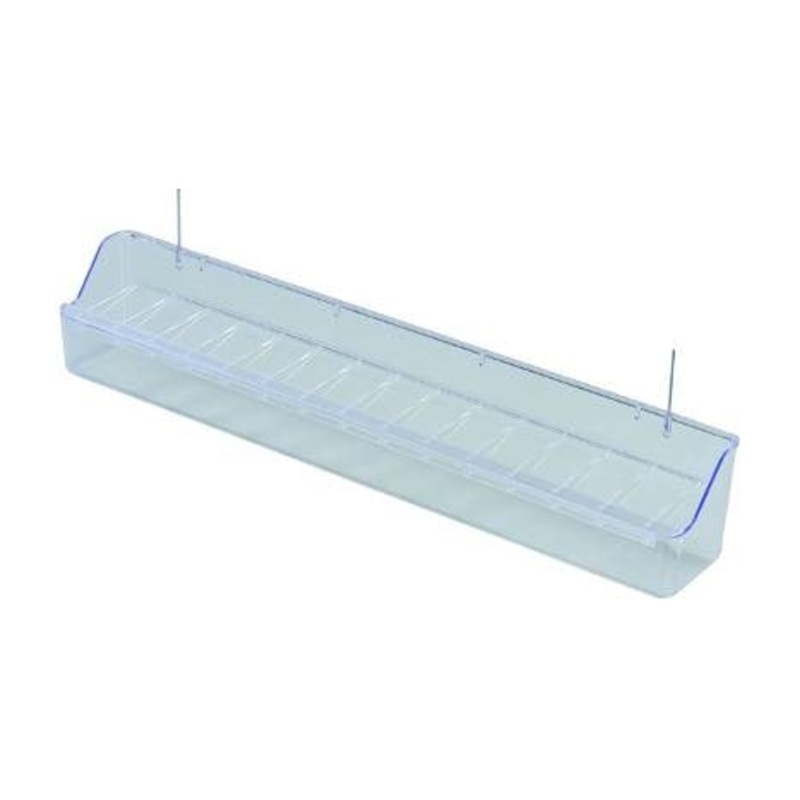 FEEDER WITH IRON HOOKS|WHITE|TRANSPARENT