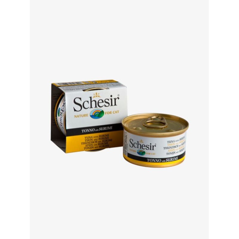 Schesir Tuna with Surimi Jelly Cat Canned Food 85g