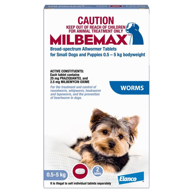 Milbemax Small Dog and Puppies – 0.5-5kg