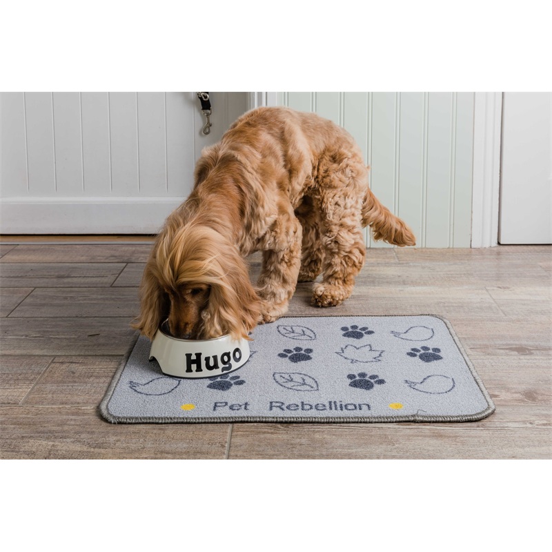 Dinner Mate Country Walk Grey – Large Absorbent Food Mat (Size 40 x 60 cm)