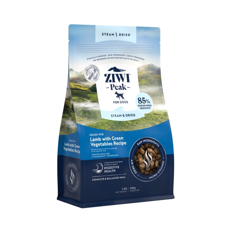 Ziwi Peak Steam & Dried Dog Lamb with Green Vegetables