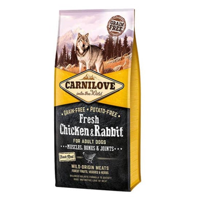 Carnilove Fresh Chicken & Rabbit Adult 12kg