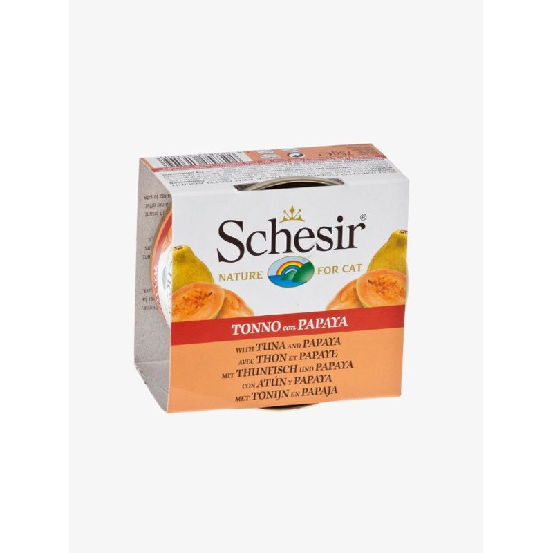 Schesir Tuna with Papaya Canned Cat Food 75g