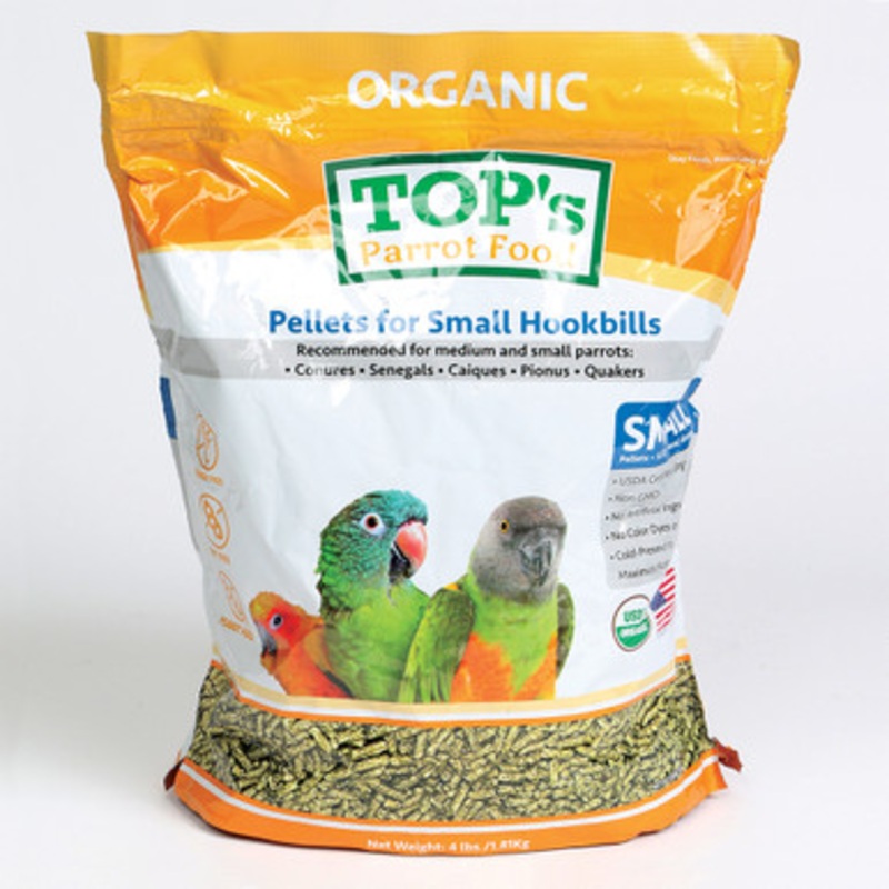 TOP`s Organic Parrot Food Small Pellets 4lb