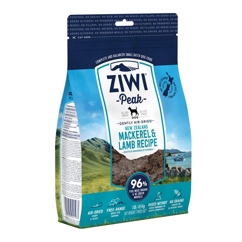 Ziwi Peak Dog Air-Dried Mackerel & Lamb 454g