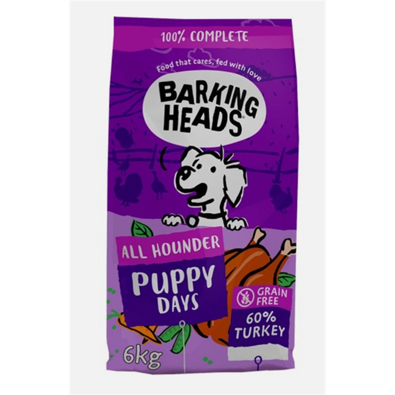 Barking Heads Puppy Days Turkey 6kg