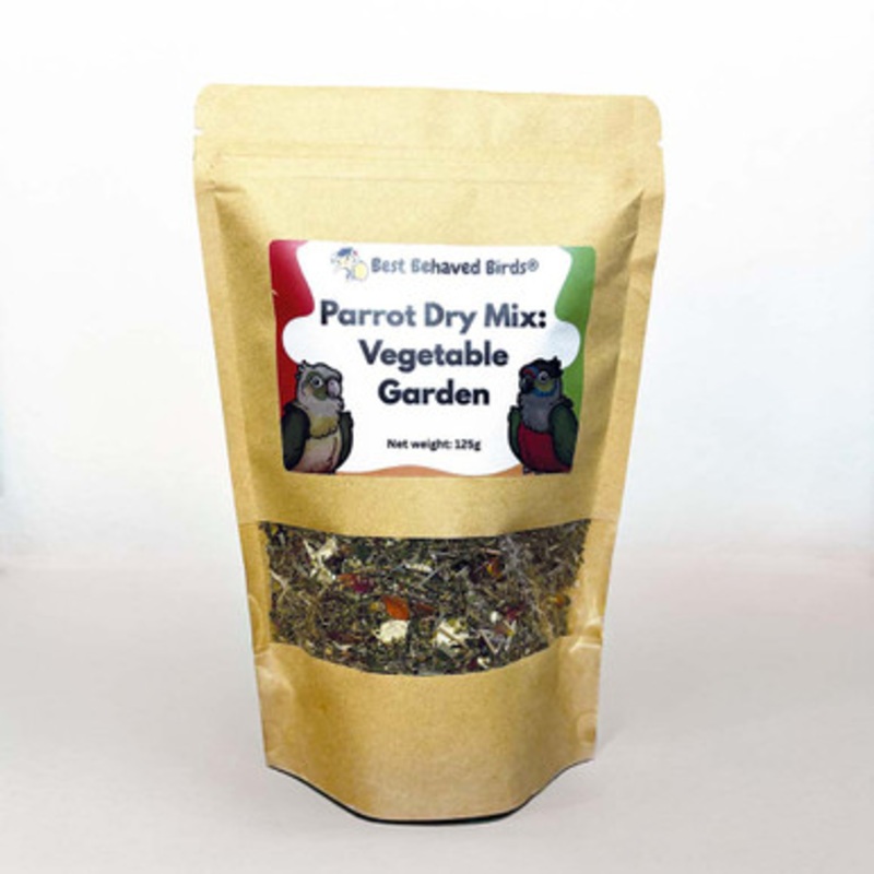 Best Behaved Birds Vegetable Garden Dry Mix Parrot Food 125g